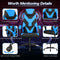 Hoge rugleuning gamingstoel, verstelbare racing style  (Blauw)
