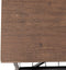 salontafel, cocktailtafel met open opbergplank  metalen frame,, vintage