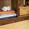 Boekenkast, 5 vakken onderin, 3 vakken bovenin, , 90 x 28 x 100 cm, bruin
