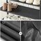schoenenrek, staand rek met 4 niveaus, schoenenplanken,  bruin-zwart LBS035B01