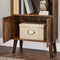 Retro boekenkast, Boekenkast met 2 plankenvoor boeken, foto's, decoratie, houtlook LBC09BX