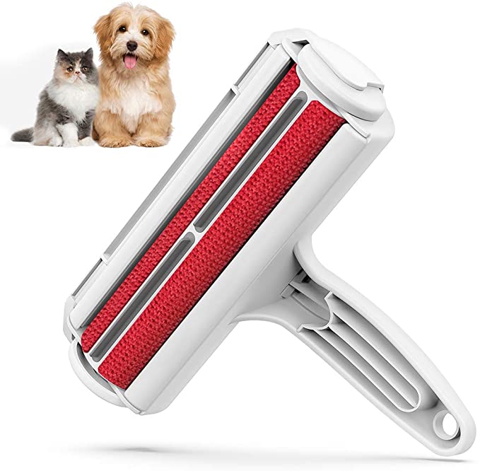 Huisdierhaar Verwijderaar - Hondenhaar - Pluizenborstel - Ontharingsborstel -Pet Hair Remover-Dierenborstel -Rood -